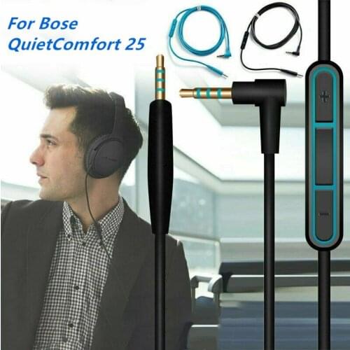 2.5mm to 3.5mm Audio Cable For Bose QC25 QC35 Quiet Comfort Headphone Cable With Microphone Cable for iPhone Android
