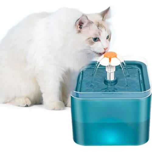 Automatic Circulation Cat Pet Water Dispenser Cat Water Fountain with LED Lighting USB Pet Water Dispenser for Fresh Clean Water
