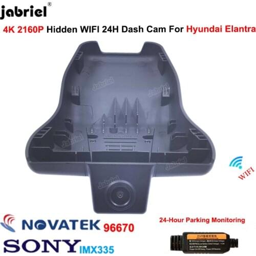 4K Dash Cam Car Dvr 2160P Hidden Wifi Dashcam Driving Recorder For Hyundai i30 pd 2020 2021 For Hyundai Elantra cn7 2020 2021