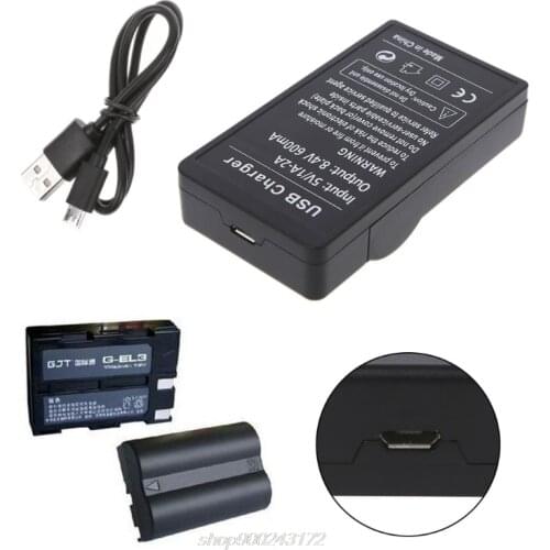 Battery Charger for nikon EN-EL3E EN-EL3 D100/100SLR/D50/D70/D70S/D200/D80/D90 J01 21 Dropship
