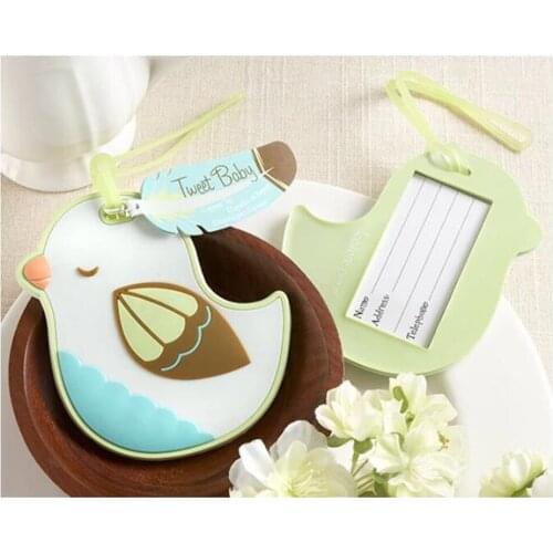 Free Shipping Hot Selling Newest Wedding Favor Plastic Bird Travel Luggage Tag/Name Tag/Tags Suitcase For Travel 20Pcs/Lot