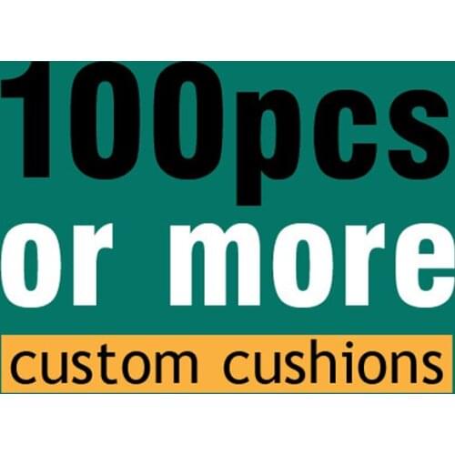 100pcs More Custom Decorative Pillows Cover Cotton Linen Cushions Home Decor Burlap Cushion Cover 45x45cm Cushions For Sofas