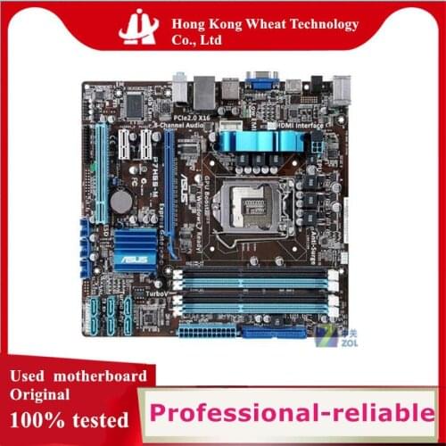 For ASUS P7H55-M Motherboard Socket LGA 1156 DDR3 SATA2 For Intel H55 Original Desktop Used Mainboard