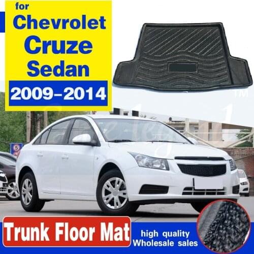 For Chevrolet Cruze Sedan 2009-2014 2010 2011 2012 2013 Car Rear Trunk Cargo Boot Liner Mat Floor Tray Carpet Protector Pad