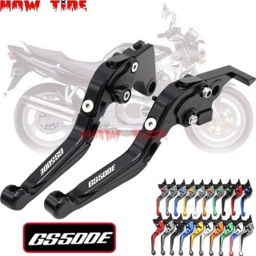 For Suzuki GS500E GS 500E GS 500 E 1994-1998 Motorcycle Folding Extendable CNC Moto Adjustable Clutch Brake Levers