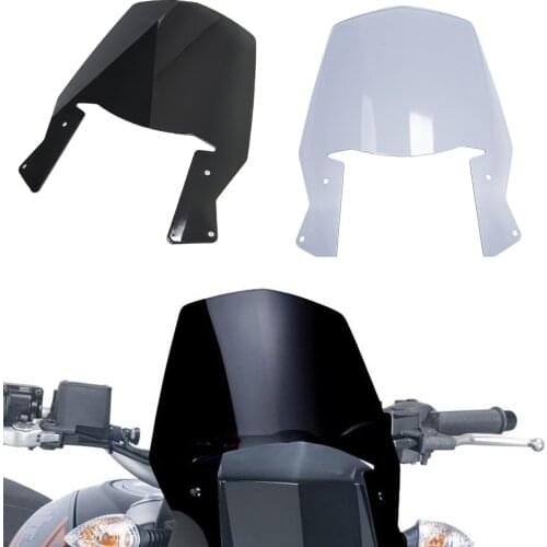 DUKE690 Motorcycle Windscreen Windshield Protector Cover Cowl for Duke 690 2012 2013 2014 2015 2016 2017 2018 Black Smoke