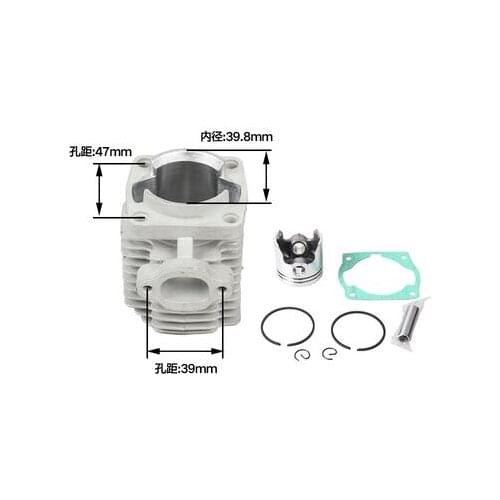 Chinese cylinder set 1E40F-6 replacement fit ROBIN NB411 Brush cutter grass trimmer cylinder dia 40mm 40-6