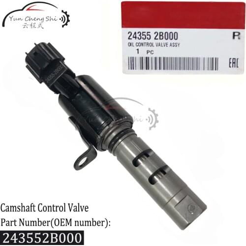 VVT Variable Timing Solenoid Valve Oil Camshaft Control Valve 243552B000 24355-2B000 Suitable For Hyundai Elantra XD Kia Motor S