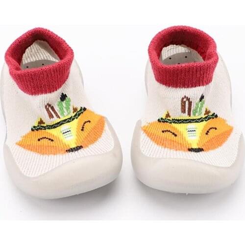 TELOTUNY Children Kids Baby Girls Boys Mesh Breathable Socks Shoes Soft Soles Non-slip Cartoon animal Cute Floor Shoes Sneakers