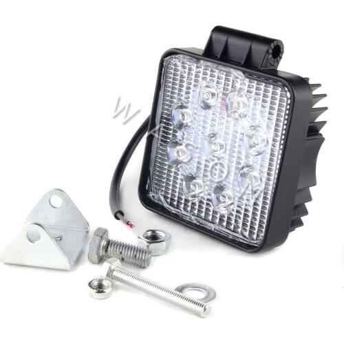 High Quality Excavator Spare Parts Square 9PCS Yellow Led Light Work Lamp