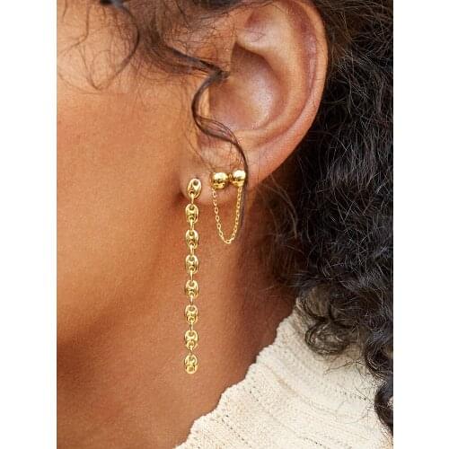 LUNA CHIAO Fashion Stud Earring Long Drop Dangle Earrings Set for Women