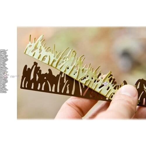 Mmao Crafts Metal Steel Cutting Dies New Grass strip edge Stencil For DIY Scrapbooking Paper/photo Cards Embossing Dies