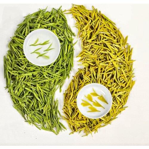 2021 new tea premium authentic Anji white tea tea white tea and golden bud combination tea spring tea green tea bulk 200g
