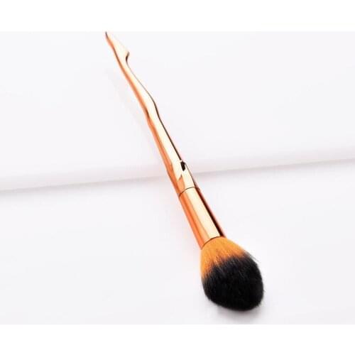Single makeup brush beautiful legs rose gold flame brush makeup tools