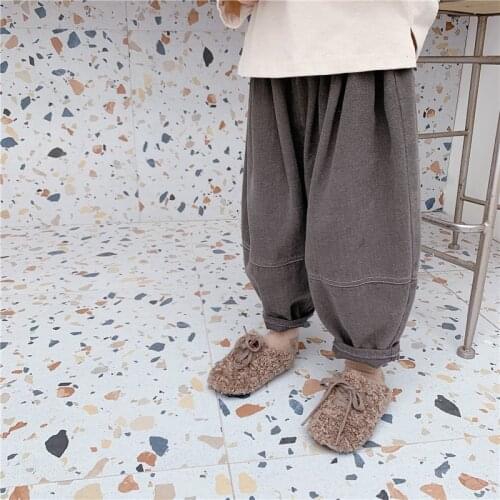 Autumn 2020 kids children fashion loose harem pants boys and girls casual all-match trousers