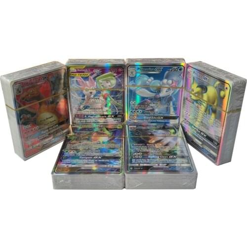 Pokemon 300 GX Card No Repeat Shining Cards Game Battle Game Card Booster Box Collectible Trading Cards Pokemon Toy Card