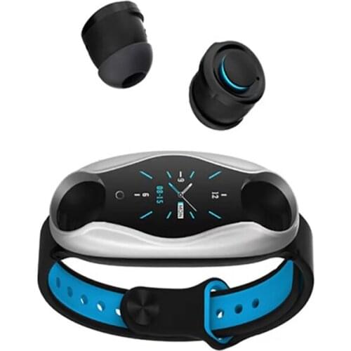 Full Screen Smart Watch With Wireless Headset 2 In 1 Waterproof Android Sport Bracelet Wholesale Oem Smart Watch
