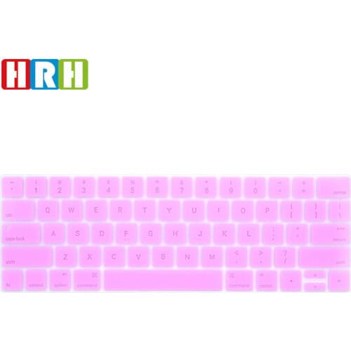 HRH Hollow Out Style Silicone Backlit Keyboard Skin for Macbook Pro 13.3 A1706 A1989 A2159 Pro 15.4 Inch A1707 A1990 touch bar