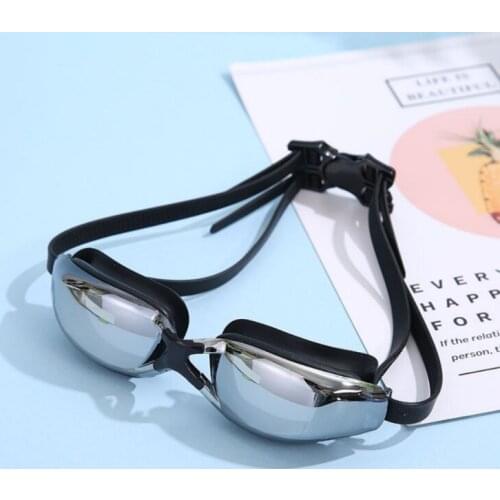 Professional Glasses Myopia Swimming Goggles Ear Plugs Anti-Fog Men Women Optical Waterproof Eyewear