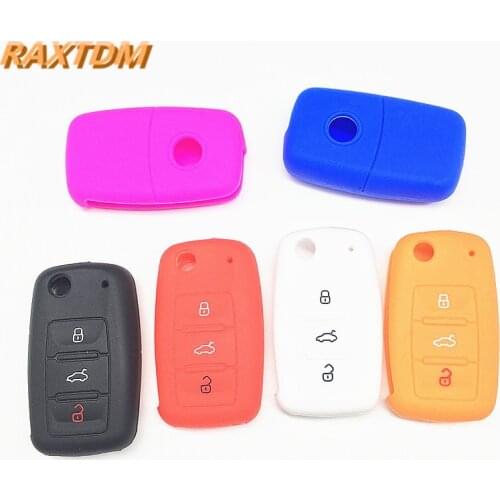 Silicon key fob cover cap skin protect for Skoda Yeti Superb Rapid Octavia Fabia citigo for SEAT leon ibiza remote repair