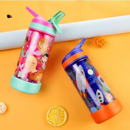 Straw Cup Water Cup Summer Cool Kettle Water Bottle Portable Outdoor Water Cup