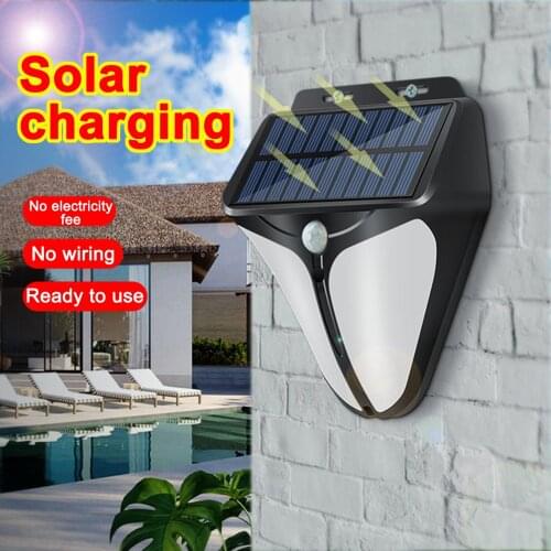 Solar Wall Light Human Body Induction Waterproof Street Lamp 31 LEDs Energy Saving ​outdoor Solar Wall Lamp For Gardens Sidewa