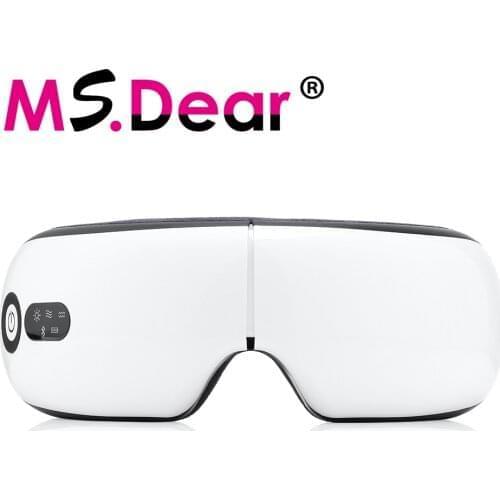 Vibration Electric Massage Eye Massager Eye Care Device Fatigue Relief Hot Compress Therapy Massager Music Eye Mask For Sleeping