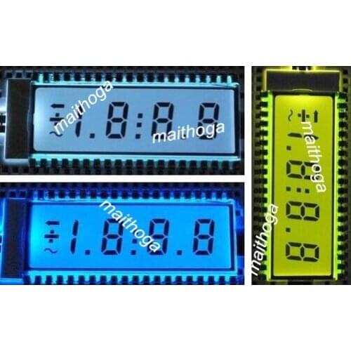 16PIN TN Positive 3-1/2 Digits Segment LCD Panel White/Yellow Green/Blue Backlight 1com 3V 5V