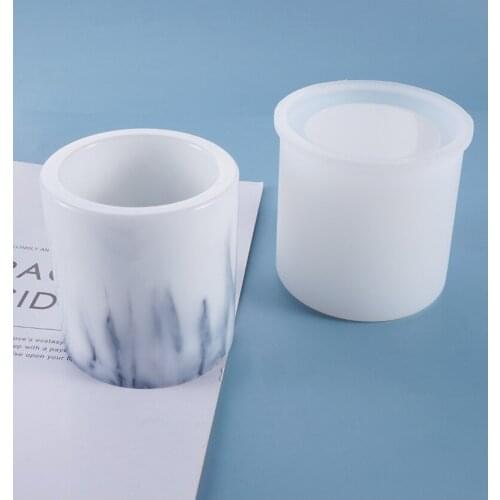1 PCS Pencil Vase Storage Box Silicone Mold DIY Jewelry Making Tool Moulds UV Epoxy Resin Decorative Craft