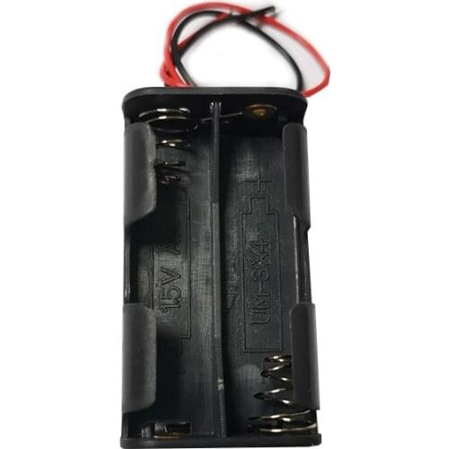 1Pcs/lot 4AA Back to back battery holder with wire leads ,battery holder aa 4, 4AA battery case