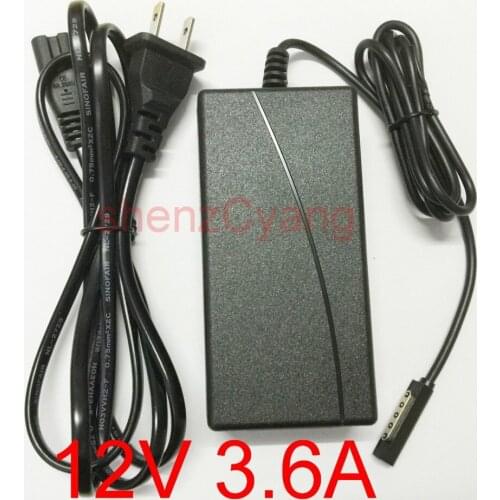 1PCS High quality 12V 3.6A Adapter Charger EU /US /AU /UK Plug For Microsoft Surface Pro/ Pro 2 10.6 Win 8