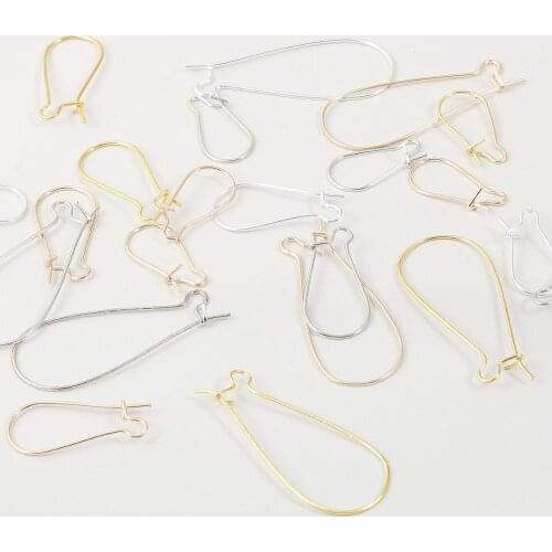 100pcs/Lot Stainless Steel Hypoallergenic Earring Hooks Earring Ear Wires Findings DIY Jewelry Making