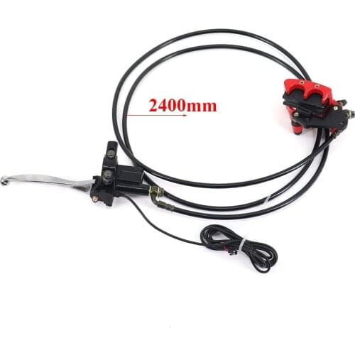 Hydraulic Rear Disc Brake Master Cylinder Caliper System & Pads For 110cc 125cc Quad Dirt Bike ATV Good Quality