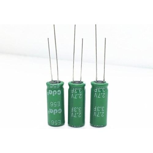3pcs Original 2.7V3.3F driving recorder capacitance large current power supply 2.7V 3.3F 8*20mm