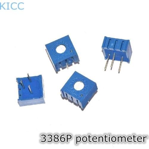 3386P 102 1K Precision Adjustable potentiometer 3386 P102 potentiometer Single-turn (10Pcs/Lot)