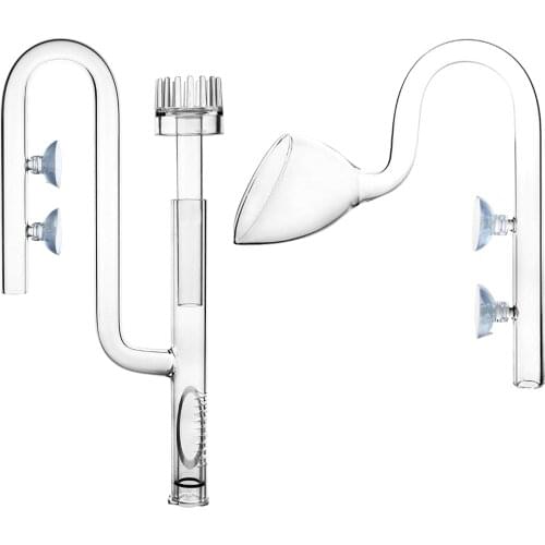 Nicrew Aquarium Glass Inflow Outflow Lily Pipe 17mmAquatic Water Tube Canister Filter Suction Cup Hose Set Fish Tank Accessories