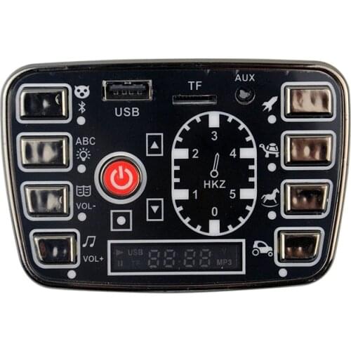 Central control module of ABM 3388 childrens cross country buggy Baby battery car power display Bluetooth music play