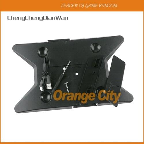 ChengChengDianWan 2 in 1 New Hot Console Vertical Stand Holder with Dual Controller Holder For PS4 Slim and PS4 Pro 6pcs/lot