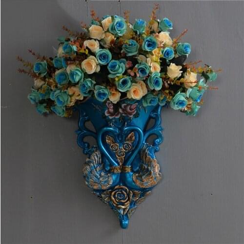 European creative home bedroom wall hanging vase decoration American bedroom TV cabinet wall wall decoration pendant