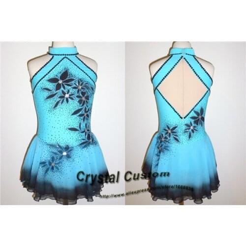 Hot Sales Ice Figure Skating Dresses Fashion New Brand Competition Girls Figure Skating Dresses Crystal DR3660