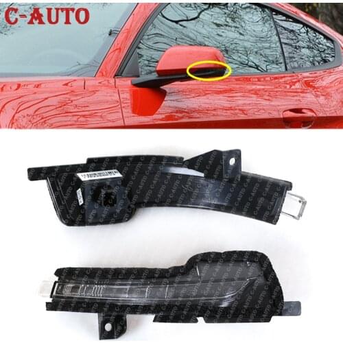 Car Wing Door Side Mirror Turn Signal Indicator Lamp For Ford Mustang 2015 2016 2017 2018 2019 Outside Rear View Mirror Light