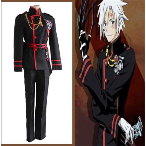 Hot Anime D.Gray-man Cosplay Costumes Allen Walker Linali Lee Black Uniform Cosplay Costumes Halloween Carnival Party Cosplay