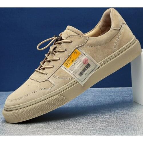 Men shoes sneakers leather shoes casual lightweight shoes flats fashion male driving shoes lace-up Tooling Shoes