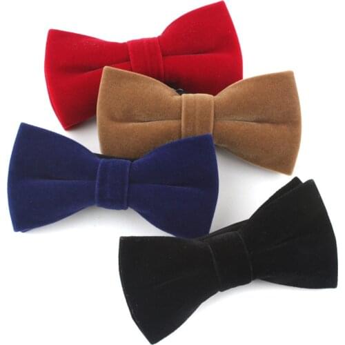 Linbaiway Novelty Velvet Bow Tie Mens Tuxedo Adult Bow-Tie Gentleman Groom Wedding Bow Tie gravata borboleta Custom Logo