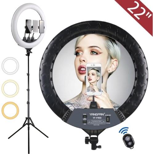 22 inch LED Ring Light Kit,tiktok ring light with 2M Foldable Tripod Stand