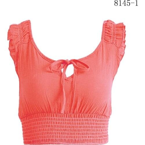 New Sexy Ring Tank Top Women Summer Fashion Wild Halter Top Off Shoulder Backless Short Out Crop Tops Camis for Female