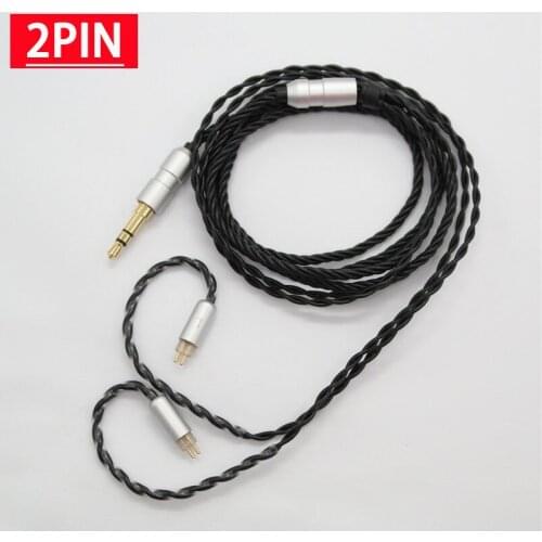 New 2pin 0.78mm earphone cable upgrade wire replacement cable For Weston/JH1964 W4R um3x jh13 jh16 ue18 es3 es5 um2 VE6 X1 X2xc