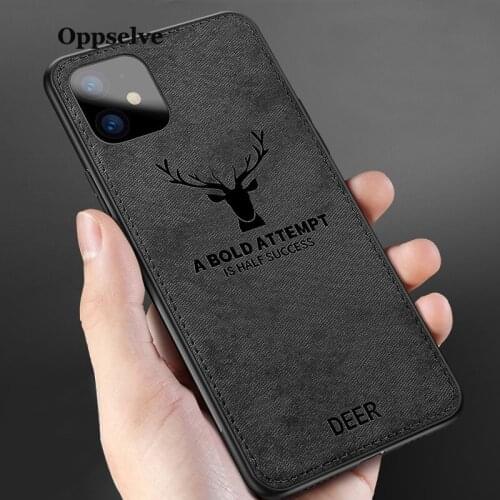 New Fabric Slim Canvas Silicon Phone Case For iPhone 12 11 Pro Max 7 8 6S Plus X Xs Xr Cloth Texture Soft Protective Cover Coque