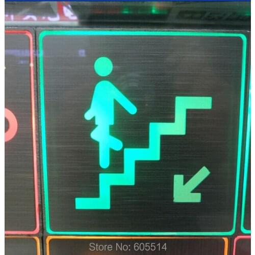 [Seven Neon]Free shipping 20sets 200*200*30mm square shape led singnal light led indicator for down stairs signal