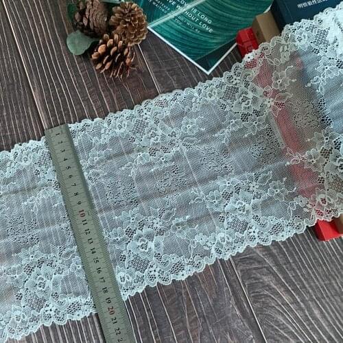TD3226 19.5cm Skin-friendly, soft, elastic lace, wide lace, accessories,19.5cm dress, hemline, longer trim, diy